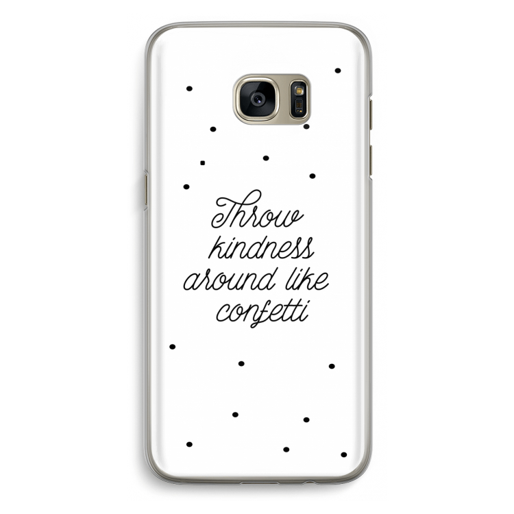 Confetti: Samsung Galaxy S7 Edge Transparant Hoesje