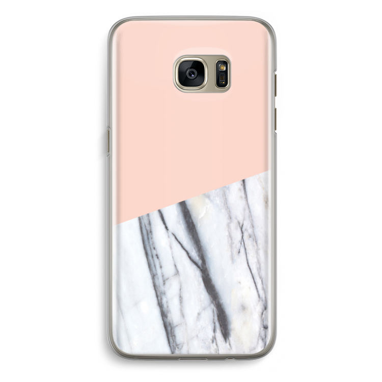 A touch of peach: Samsung Galaxy S7 Edge Transparant Hoesje