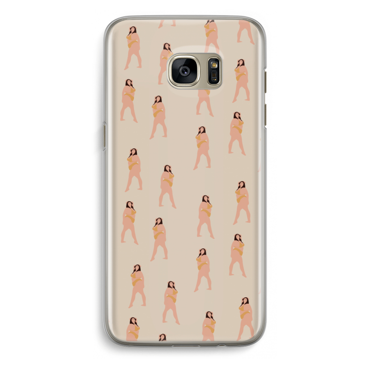 You're so golden: Samsung Galaxy S7 Edge Transparant Hoesje