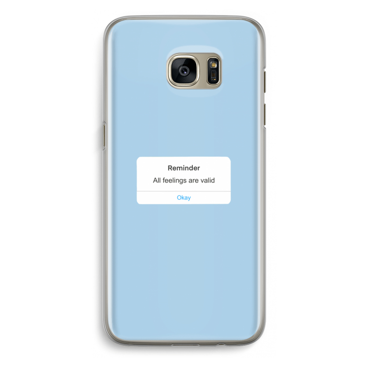 Reminder: Samsung Galaxy S7 Edge Transparant Hoesje