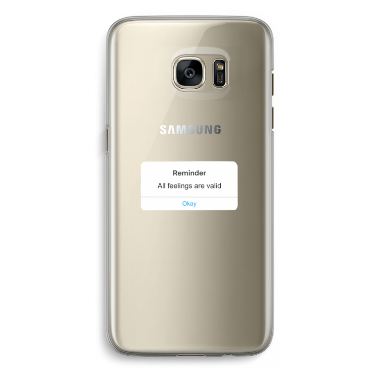 Reminder: Samsung Galaxy S7 Edge Transparant Hoesje