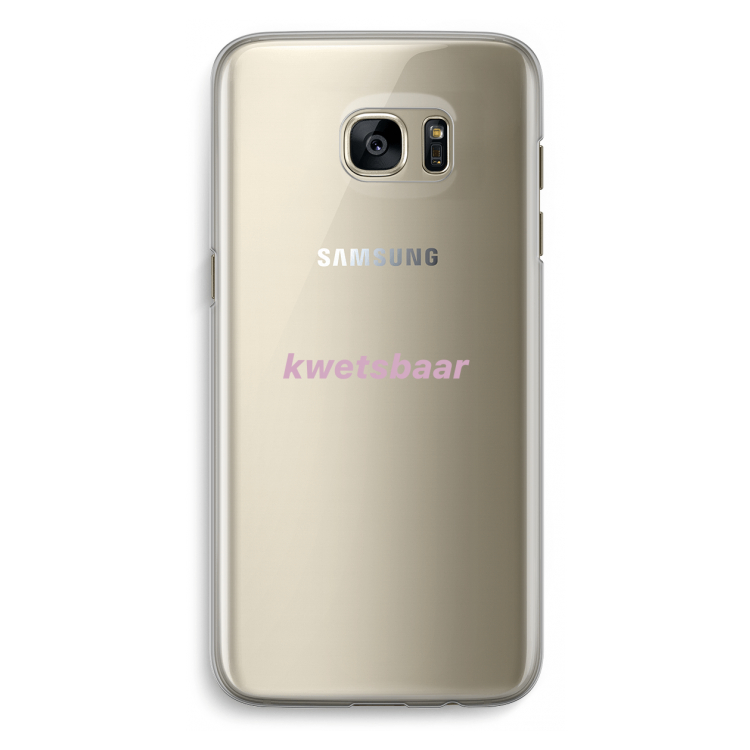 kwetsbaar: Samsung Galaxy S7 Edge Transparant Hoesje