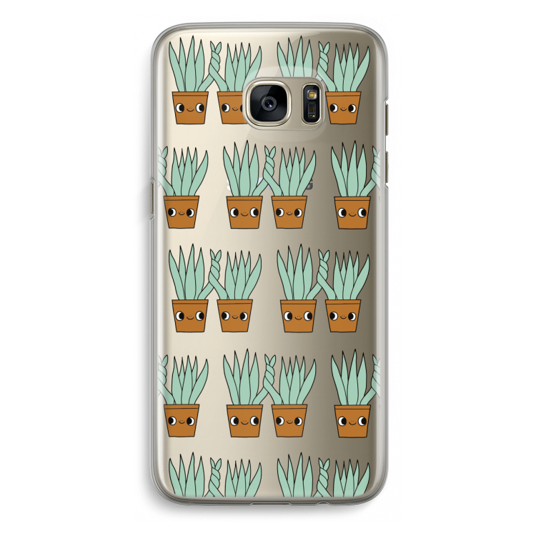Sansevieria: Samsung Galaxy S7 Edge Transparant Hoesje