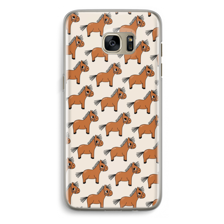 Pony: Samsung Galaxy S7 Edge Transparant Hoesje