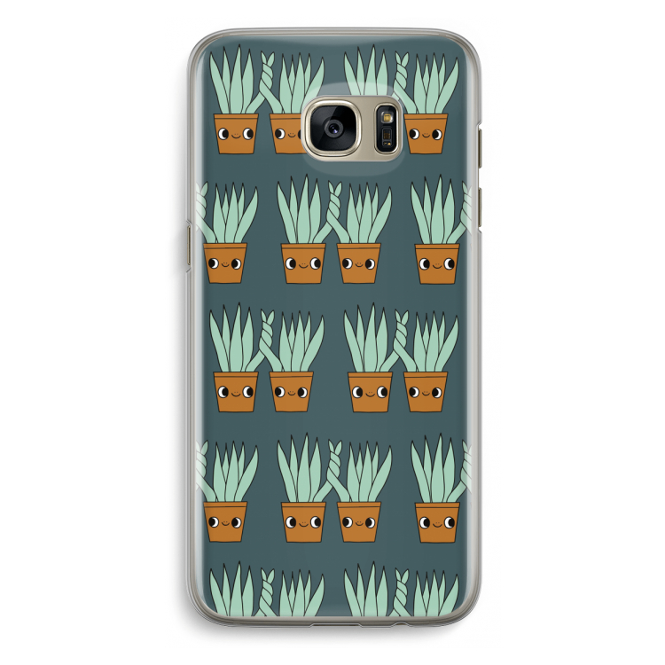 Sansevieria: Samsung Galaxy S7 Edge Transparant Hoesje