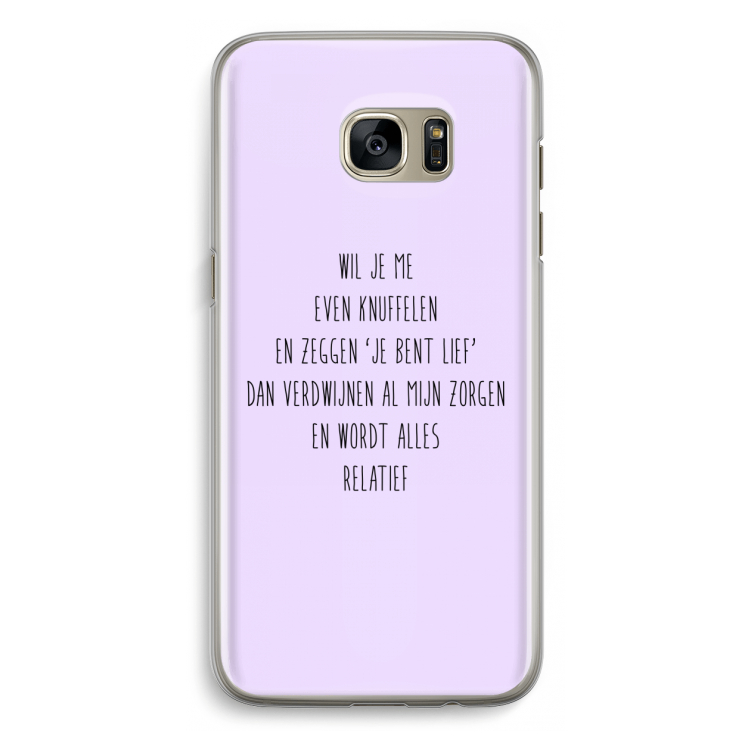 Relatief: Samsung Galaxy S7 Edge Transparant Hoesje