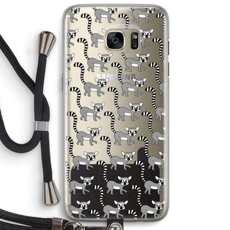 Makis: Samsung Galaxy S7 Edge Transparant Hoesje met koord