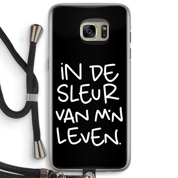 De Sleur: Samsung Galaxy S7 Edge Transparant Hoesje met koord
