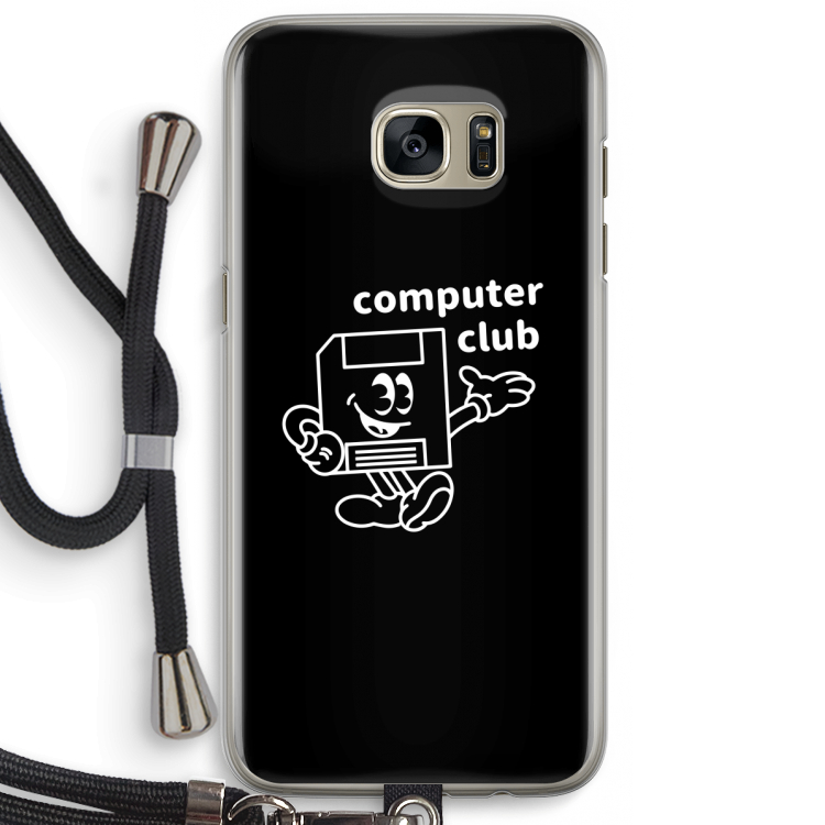 Floppyhead: Samsung Galaxy S7 Edge Transparant Hoesje met koord