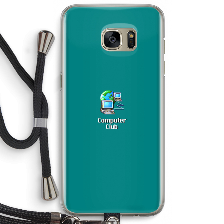 Win98: Samsung Galaxy S7 Edge Transparant Hoesje met koord