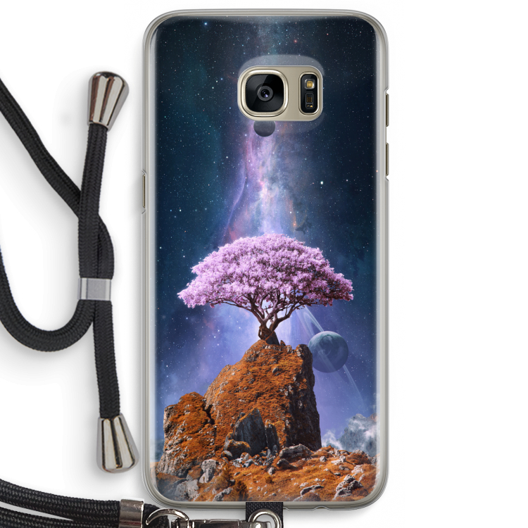 Ambition: Samsung Galaxy S7 Edge Transparant Hoesje met koord