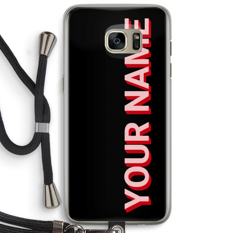 Namecase: Samsung Galaxy S7 Edge Transparant Hoesje met koord