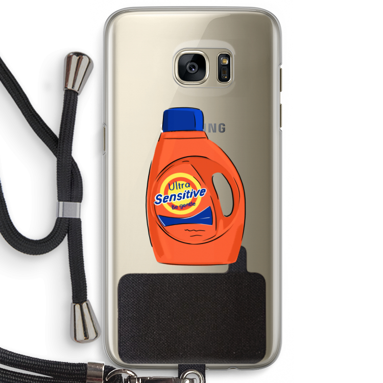 Ultra Sensitive: Samsung Galaxy S7 Edge Transparant Hoesje met koord