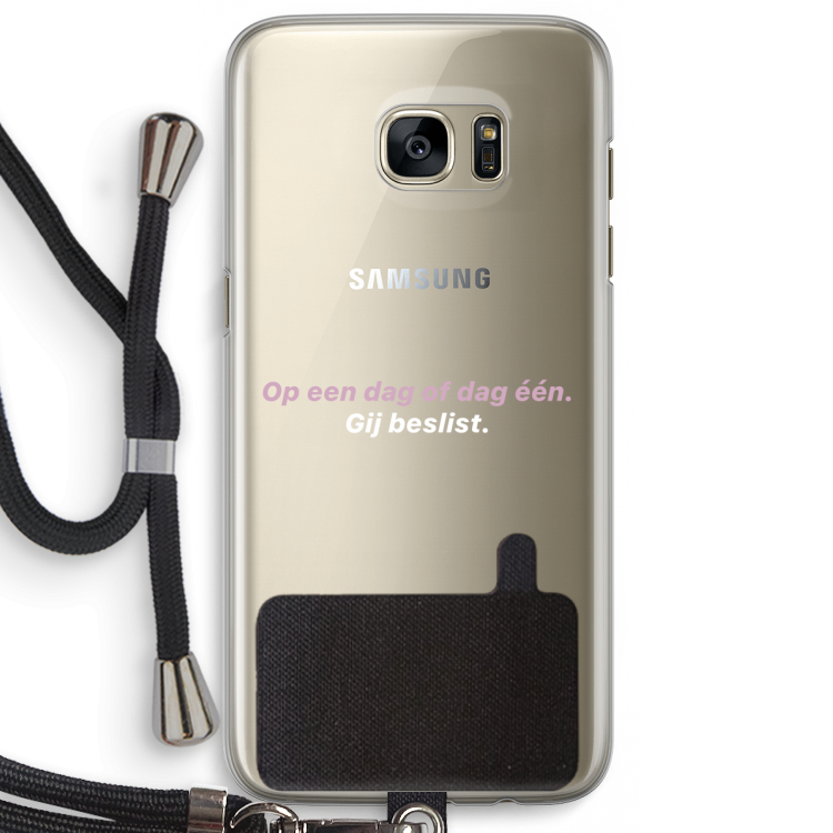 gij beslist: Samsung Galaxy S7 Edge Transparant Hoesje met koord