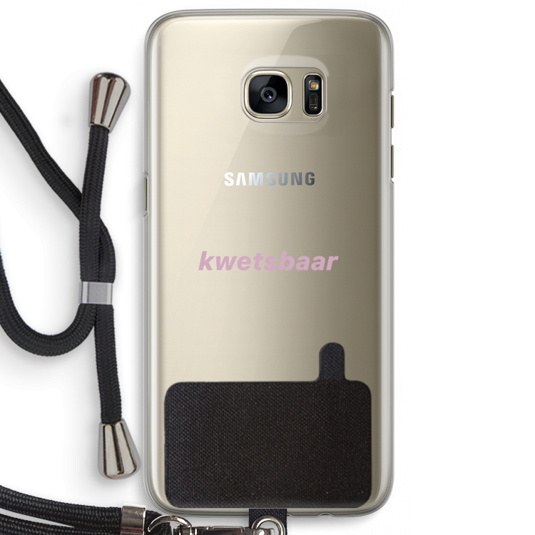 kwetsbaar: Samsung Galaxy S7 Edge Transparant Hoesje met koord