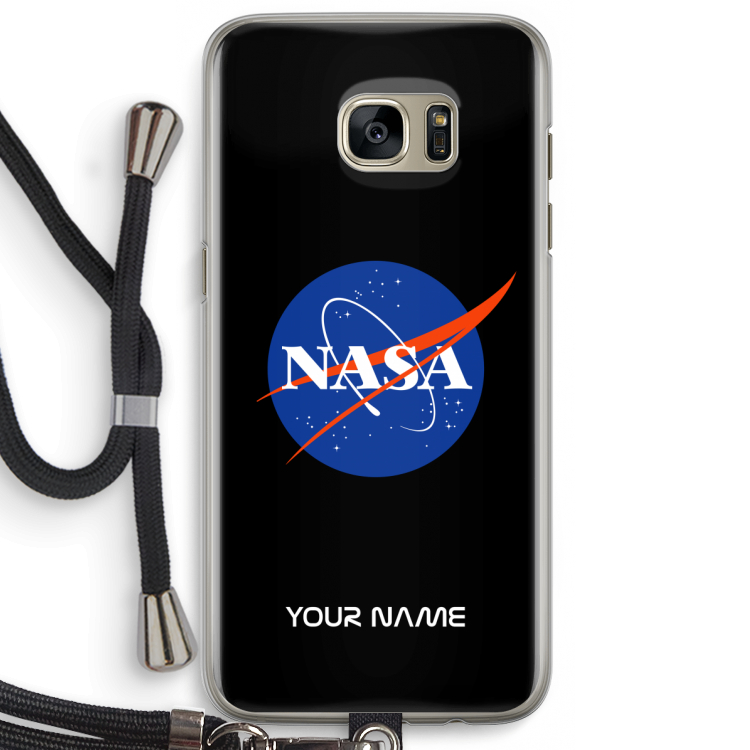 NASA: Samsung Galaxy S7 Edge Transparant Hoesje met koord