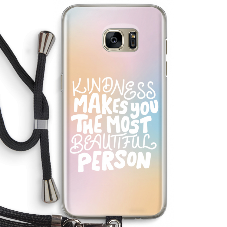 The prettiest: Samsung Galaxy S7 Edge Transparant Hoesje met koord