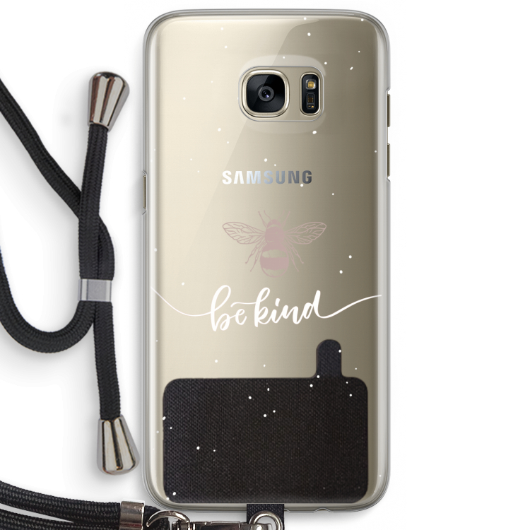 Be(e) kind: Samsung Galaxy S7 Edge Transparant Hoesje met koord