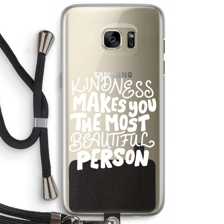The prettiest: Samsung Galaxy S7 Edge Transparant Hoesje met koord