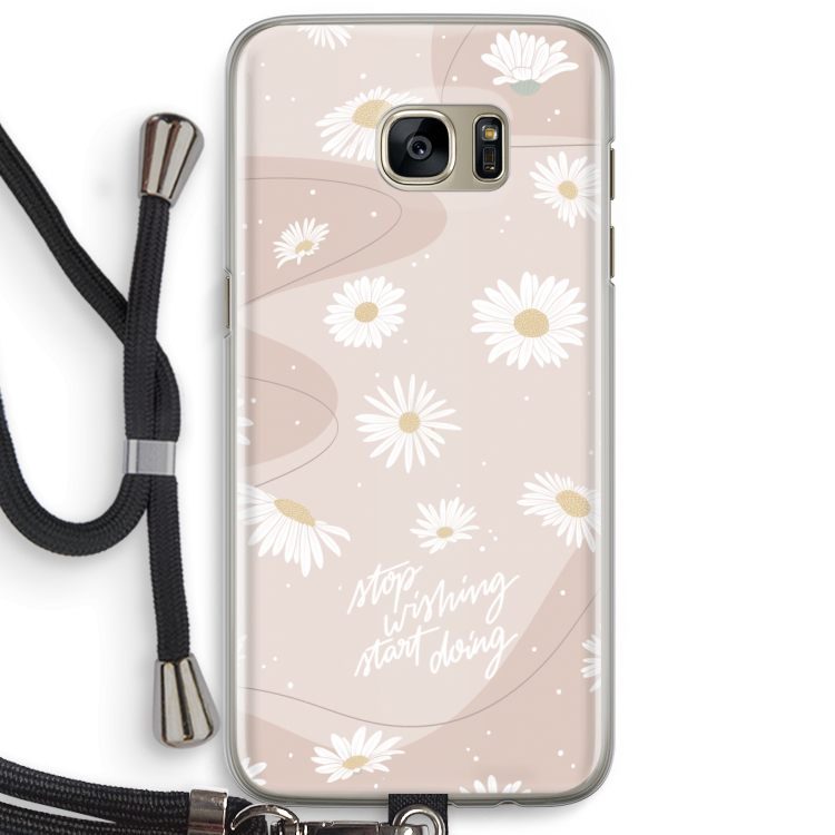 Daydreaming becomes reality: Samsung Galaxy S7 Edge Transparant Hoesje met koord