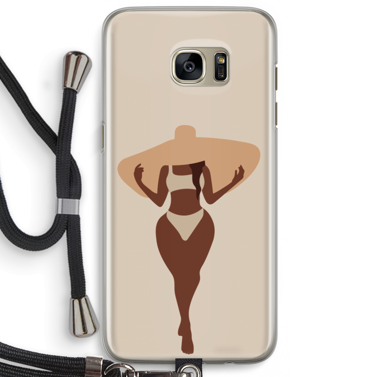 Let's get salty: Samsung Galaxy S7 Edge Transparant Hoesje met koord
