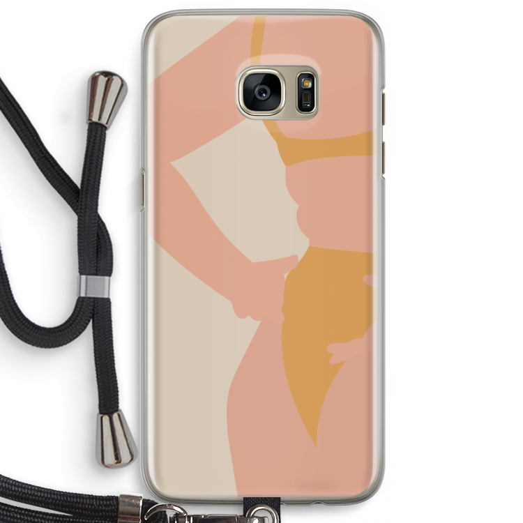 Bikini body: Samsung Galaxy S7 Edge Transparant Hoesje met koord