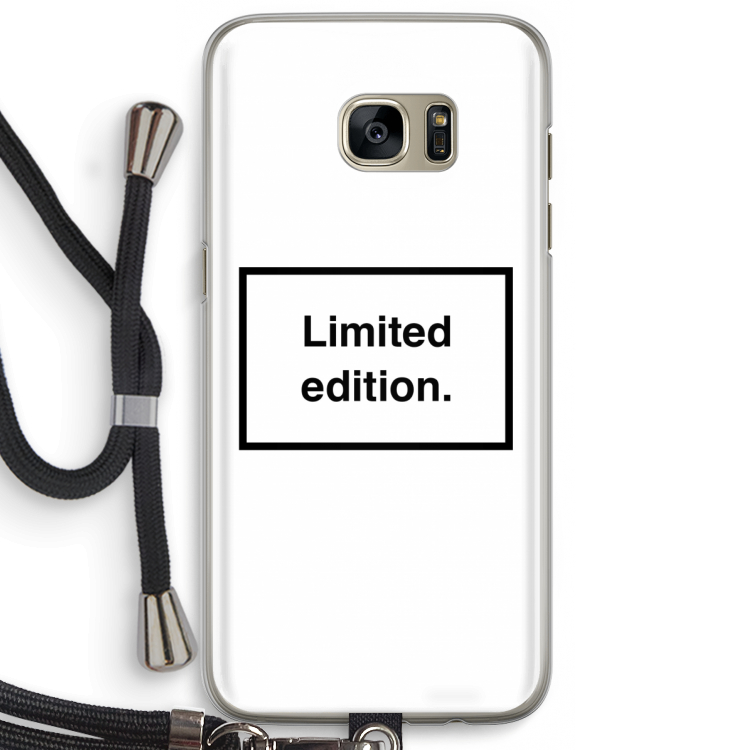 Limited edition: Samsung Galaxy S7 Edge Transparant Hoesje met koord