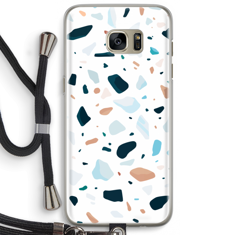 Terrazzo N°13: Samsung Galaxy S7 Edge Transparant Hoesje met koord