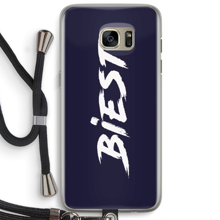Biest: Samsung Galaxy S7 Edge Transparant Hoesje met koord