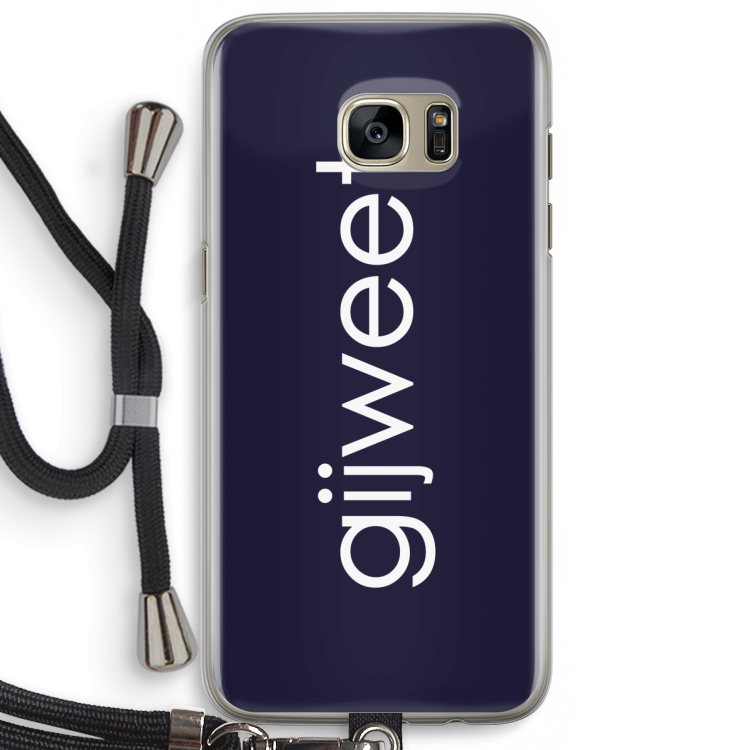 Gijweet: Samsung Galaxy S7 Edge Transparant Hoesje met koord