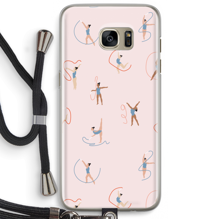 Dancing #3: Samsung Galaxy S7 Edge Transparant Hoesje met koord