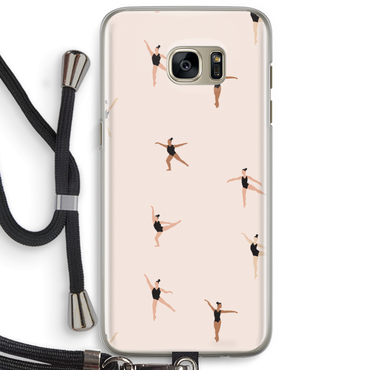 Dancing #1: Samsung Galaxy S7 Edge Transparant Hoesje met koord