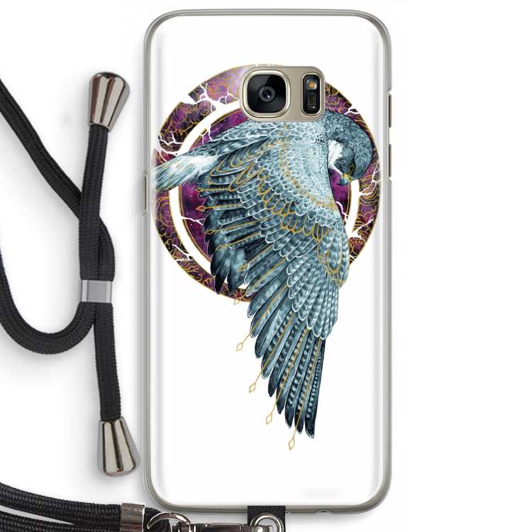 Golden Falcon: Samsung Galaxy S7 Edge Transparant Hoesje met koord