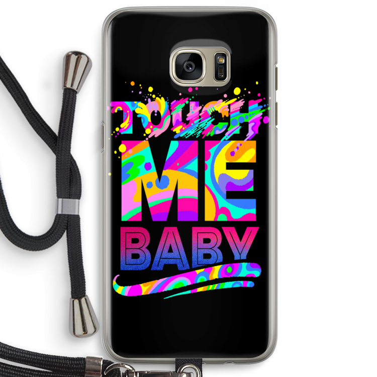 Touch Me: Samsung Galaxy S7 Edge Transparant Hoesje met koord