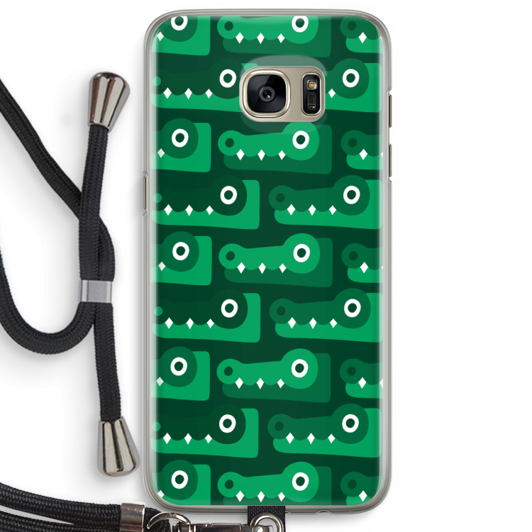 Crocs: Samsung Galaxy S7 Edge Transparant Hoesje met koord