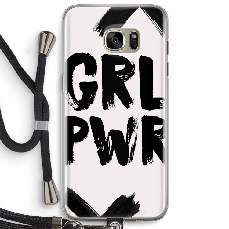 Girl Power #2: Samsung Galaxy S7 Edge Transparant Hoesje met koord