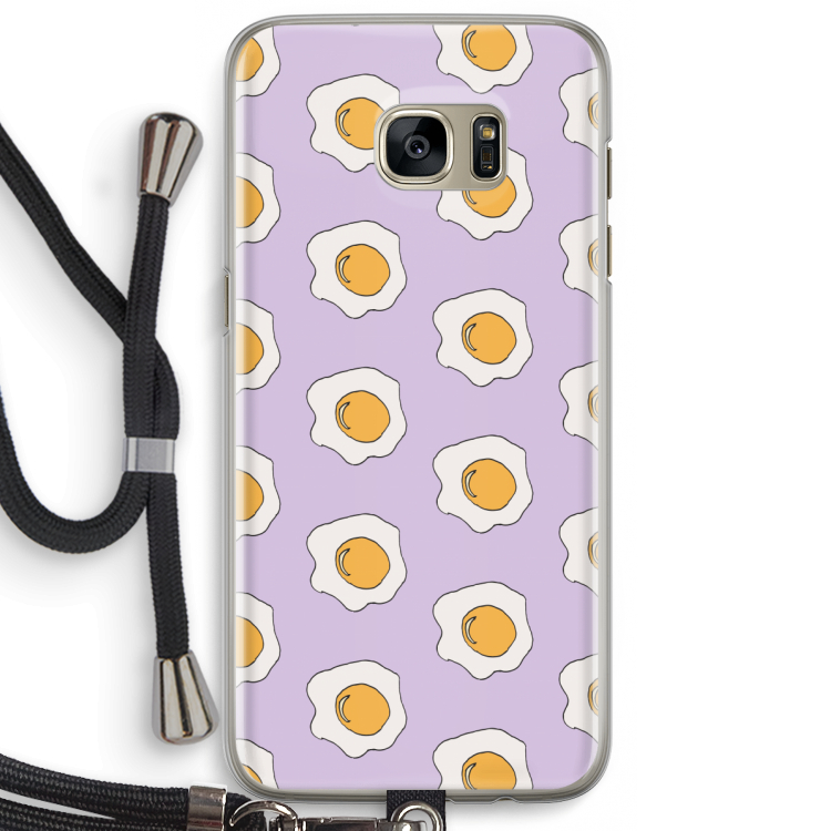 Bacon to my eggs #1: Samsung Galaxy S7 Edge Transparant Hoesje met koord