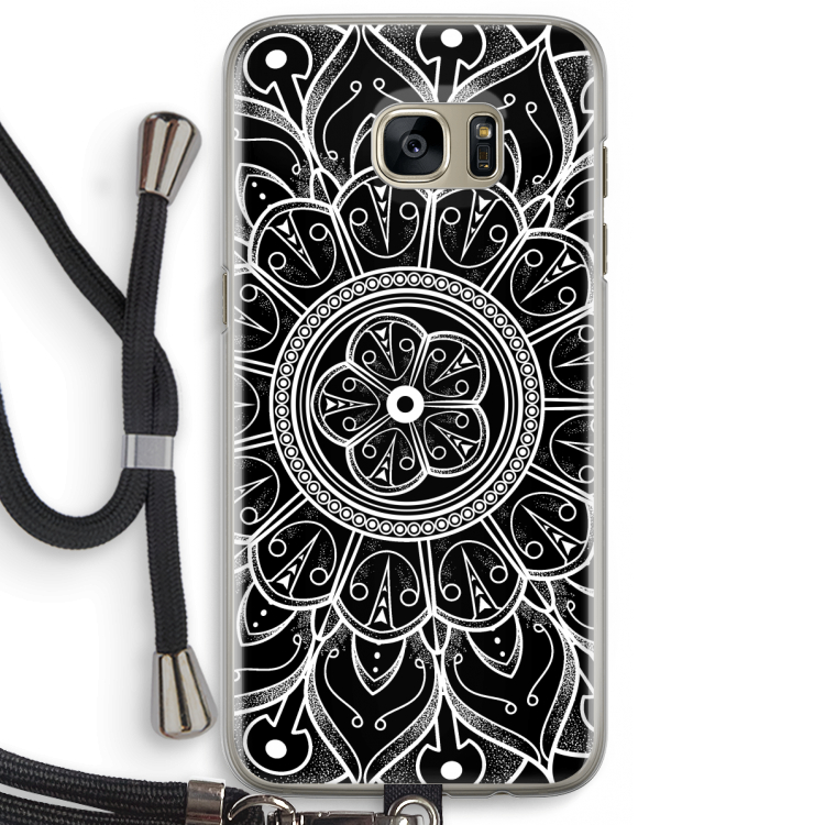 Roses Are Red: Samsung Galaxy S7 Edge Transparant Hoesje met koord