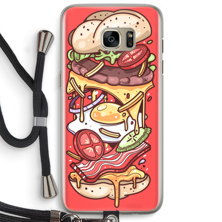 Diet Coke Please: Samsung Galaxy S7 Edge Transparant Hoesje met koord