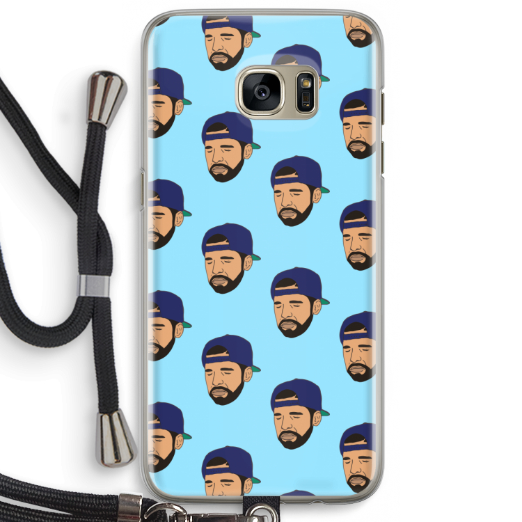 Drake Away: Samsung Galaxy S7 Edge Transparant Hoesje met koord