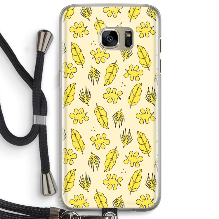 Herfst: Samsung Galaxy S7 Edge Transparant Hoesje met koord