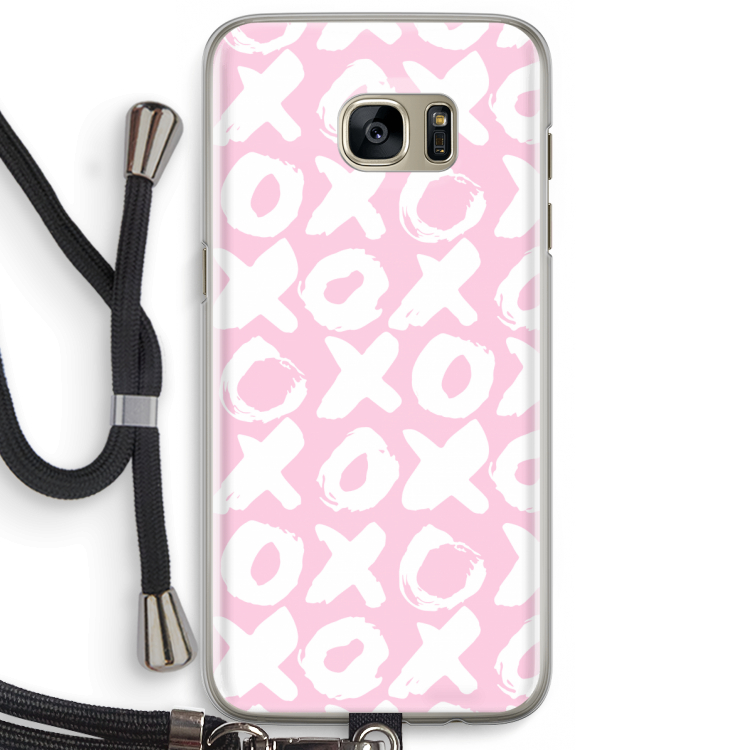 XOXO: Samsung Galaxy S7 Edge Transparant Hoesje met koord