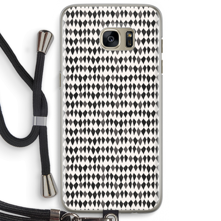 Crazy shapes: Samsung Galaxy S7 Edge Transparant Hoesje met koord
