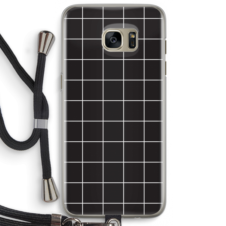 Rooster 2: Samsung Galaxy S7 Edge Transparant Hoesje met koord