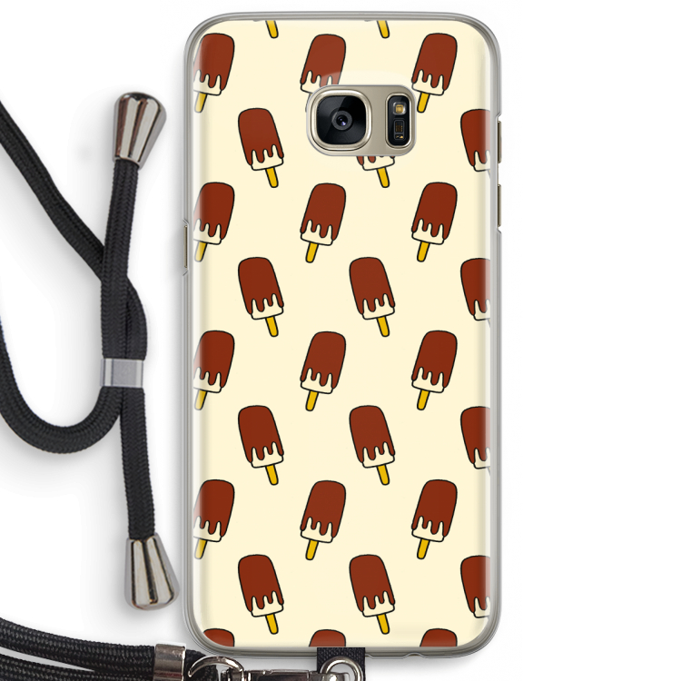 Yummy: Samsung Galaxy S7 Edge Transparant Hoesje met koord