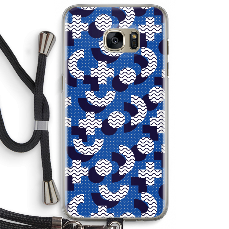 8-bit N°5: Samsung Galaxy S7 Edge Transparant Hoesje met koord
