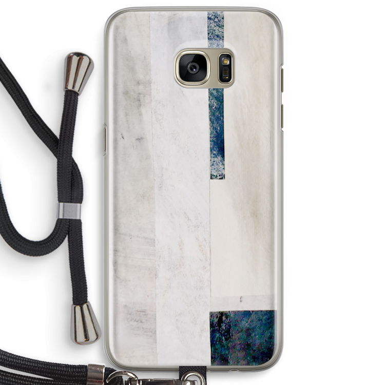 Meet you there: Samsung Galaxy S7 Edge Transparant Hoesje met koord