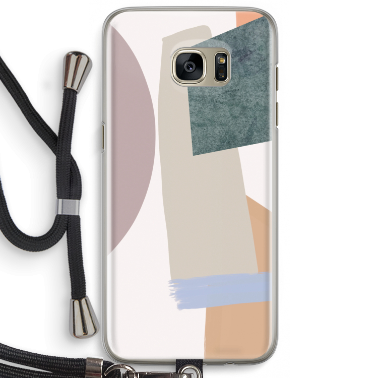 Lindo: Samsung Galaxy S7 Edge Transparant Hoesje met koord