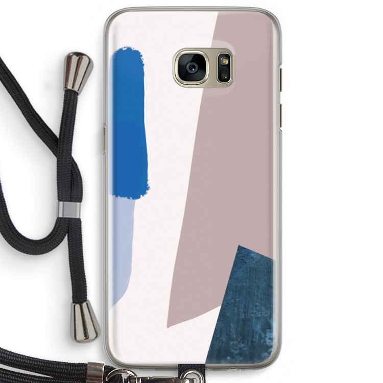 Lapis: Samsung Galaxy S7 Edge Transparant Hoesje met koord