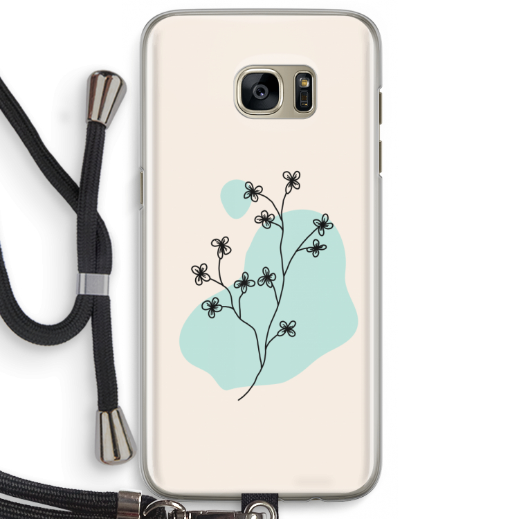 Love your petals: Samsung Galaxy S7 Edge Transparant Hoesje met koord